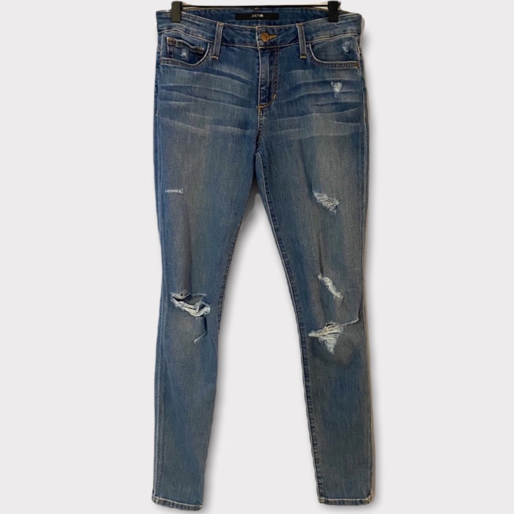 Joe’s Jeans The Charlie High-Rise Skinny Jeans Distressed